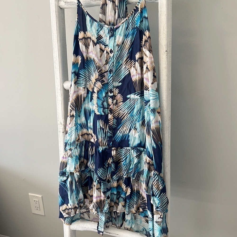 Free People Boho Midi Spring Patterned Racerback … - image 6